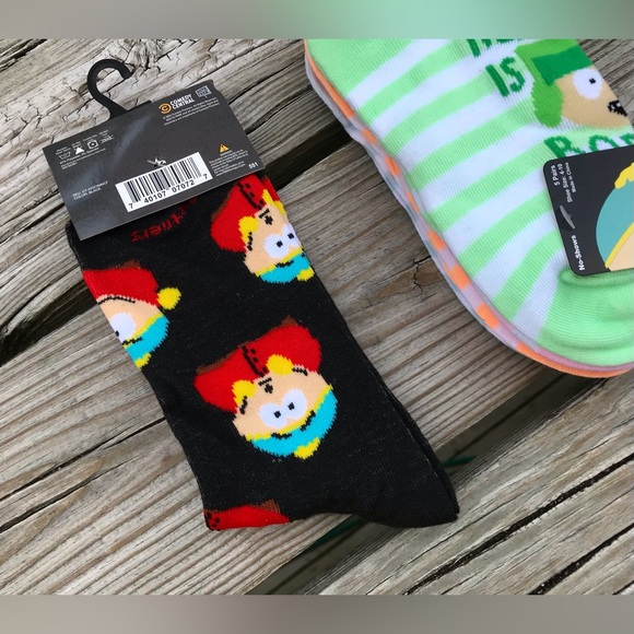 NEW 6 Pair SOUTH PARK Cartoon Characters Socks Comedy Central Cartman Stan Kenny - Picture 8 of 9